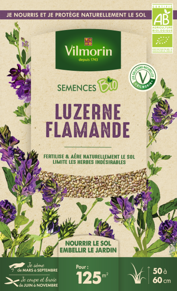 Engrais verts - Engrais vert Luzerne flamande - BIO - Grand Modèle - PACKAGING_RECTO